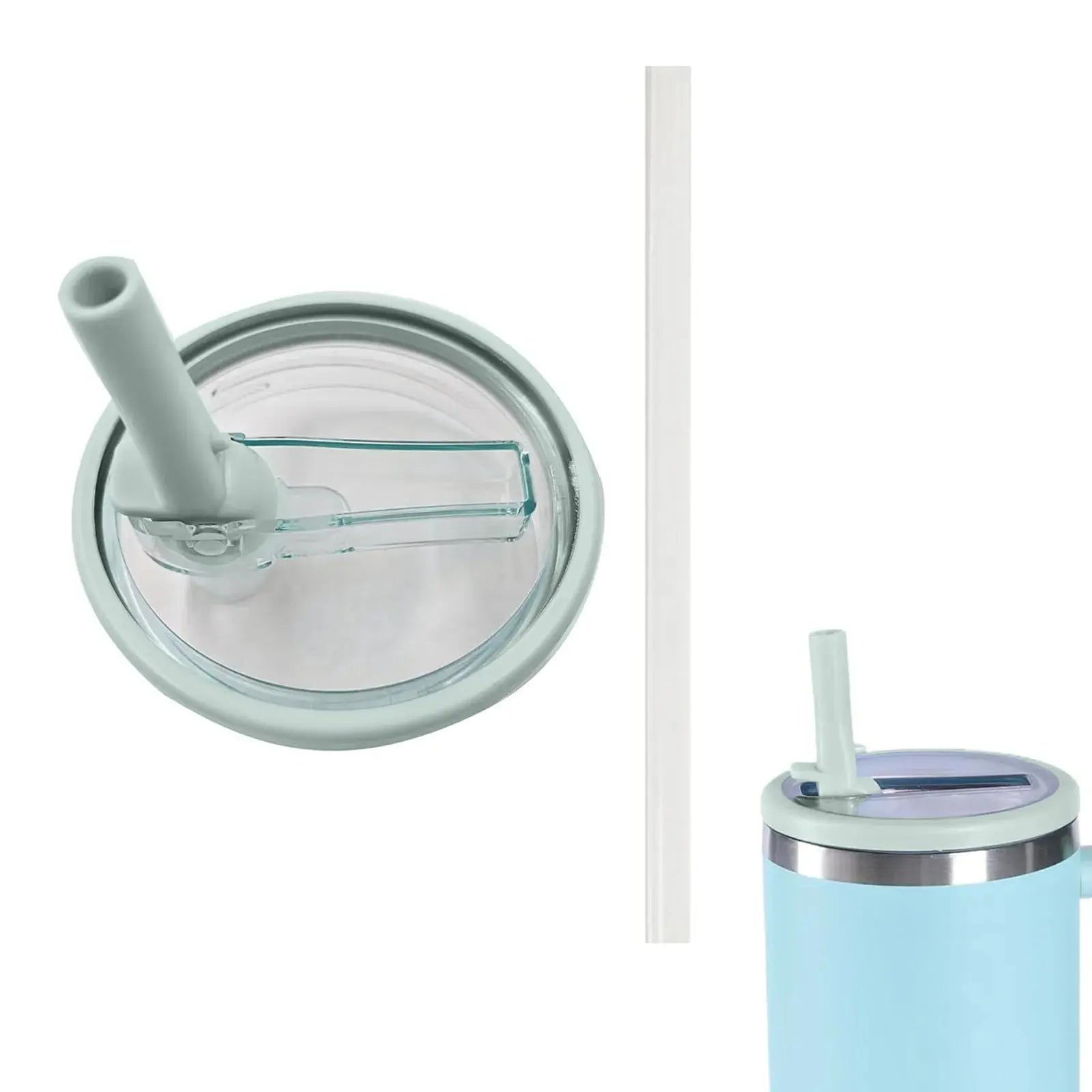Set of 2 Replacement Lids with Straw for Stanley Cup and Hydro Jug 40 oz