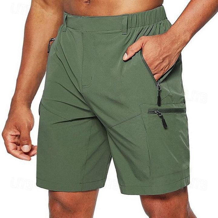 Short cargo avec poches à fermeture éclair