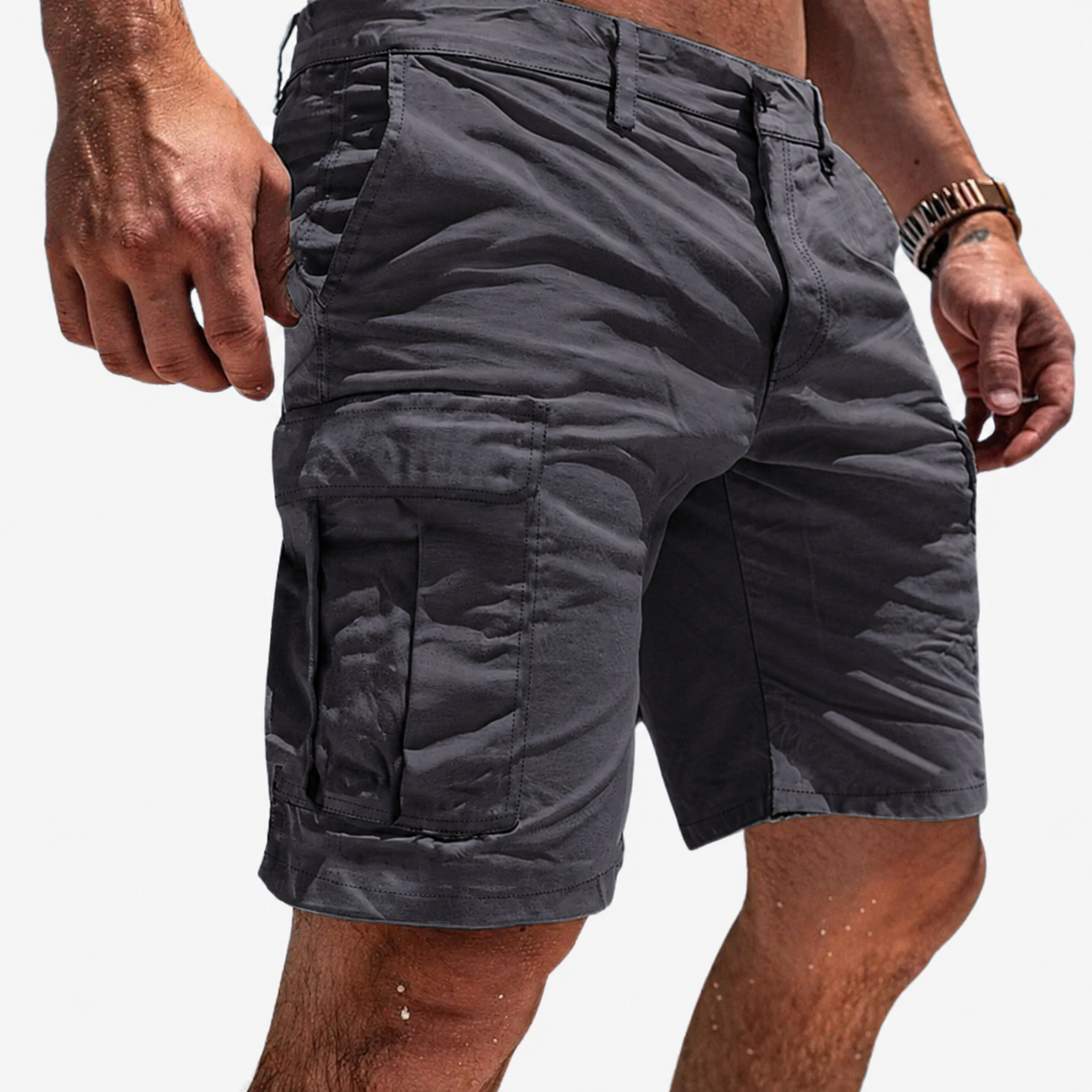 Short cargo homme multipoches pour l'été