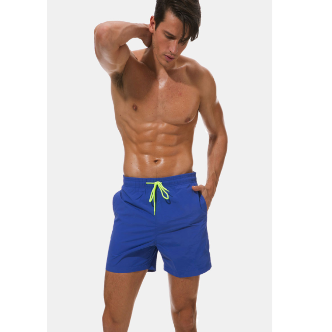 Short de bain homme à séchage rapide et taille ajustable