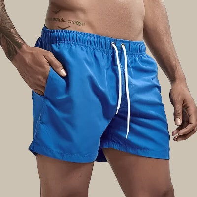 Short de bain homme séchage rapide à taille élastique