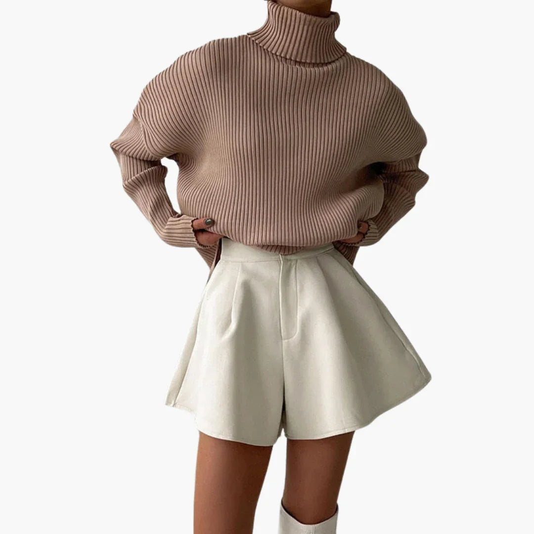 Short de femme élégant d'été coupe ample avec pinces