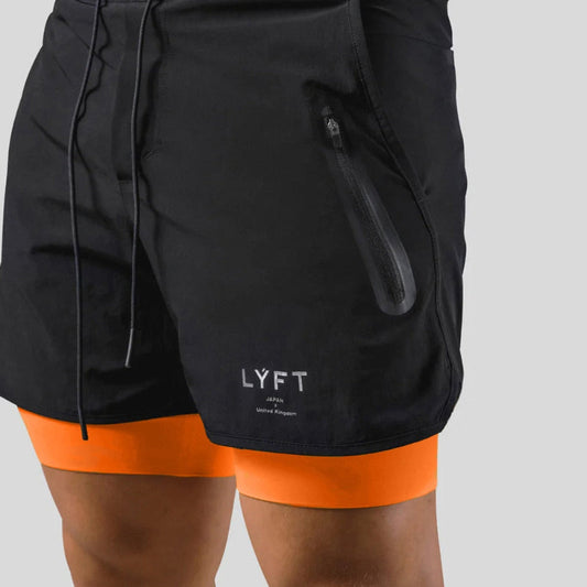 Short de sport 2-en-1 pour homme