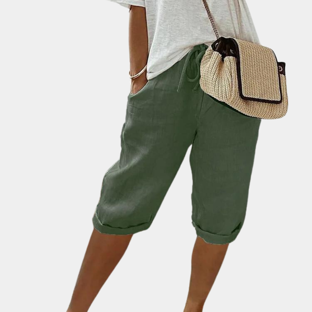 Short femme confortable - mode été | Taille élastique et polyvalente