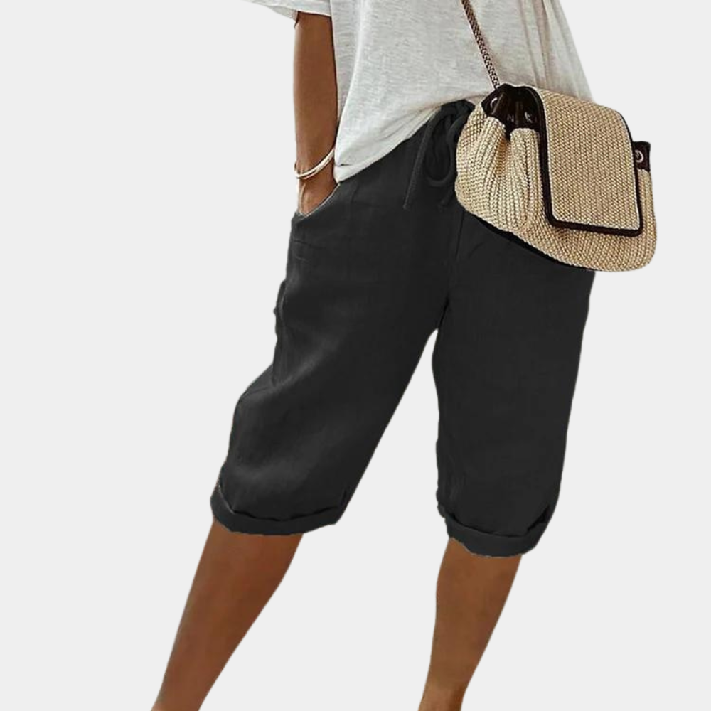 Short femme confortable - mode été | Taille élastique et polyvalente