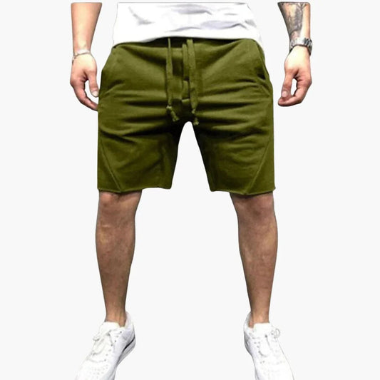 Short homme longueur genou avec cordon de serrage pour l'été