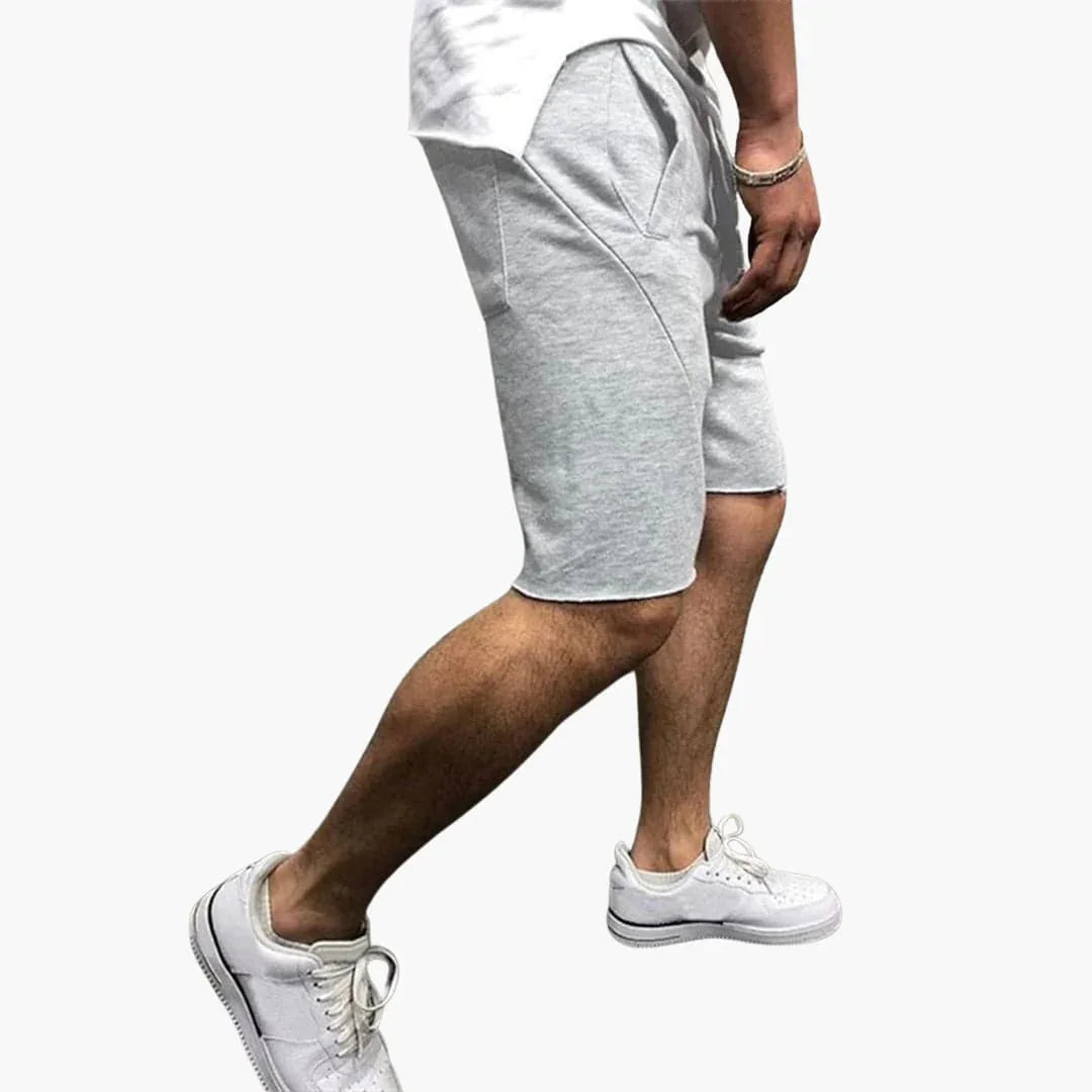 Short homme longueur genou avec cordon de serrage pour l'été