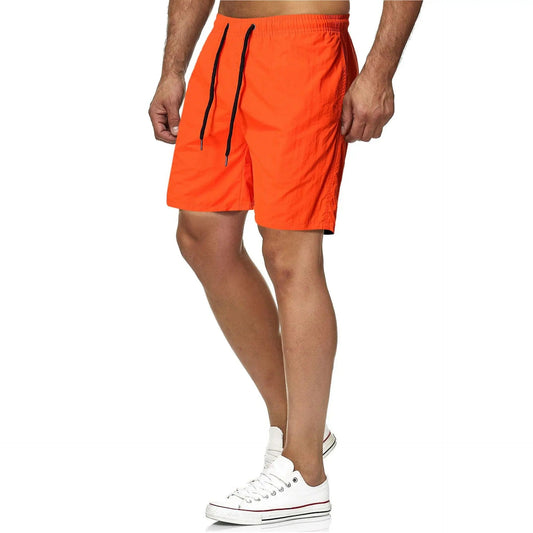 Short homme uni avec cordon