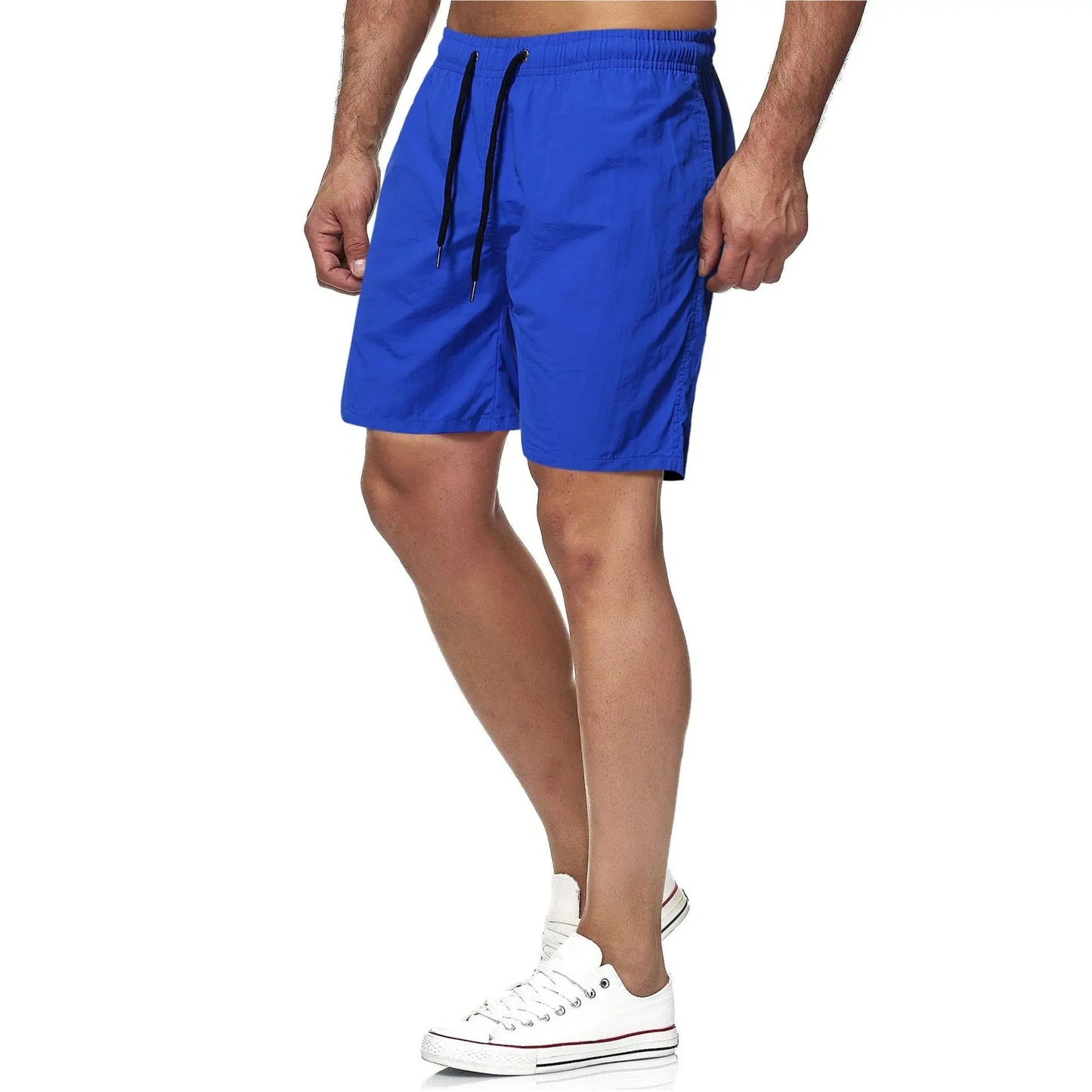 Short homme uni avec cordon