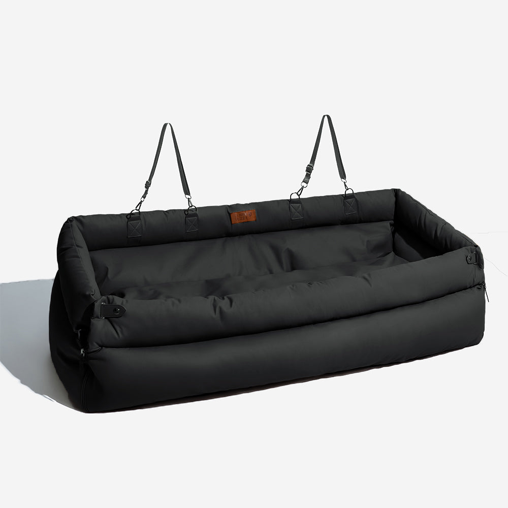 Siège auto pour chien deluxe en simili-cuir