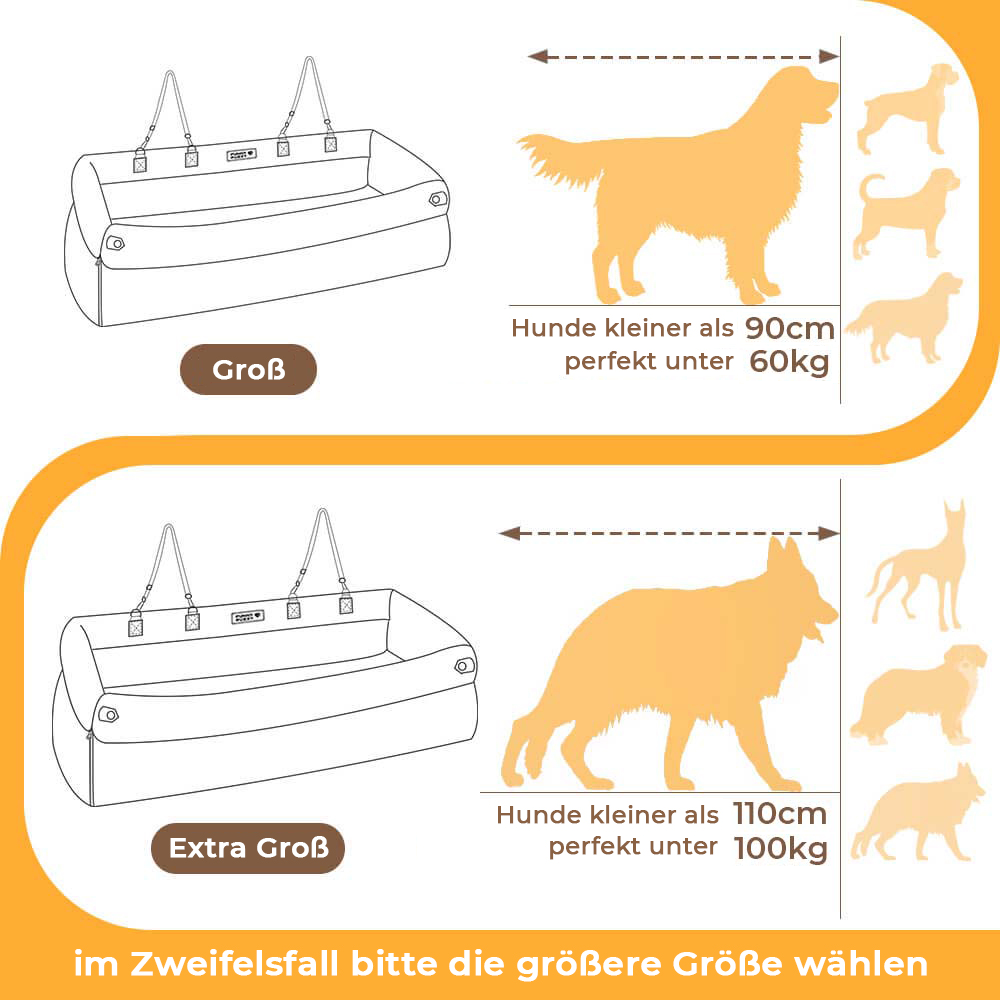 Siège auto pour chien deluxe en simili-cuir