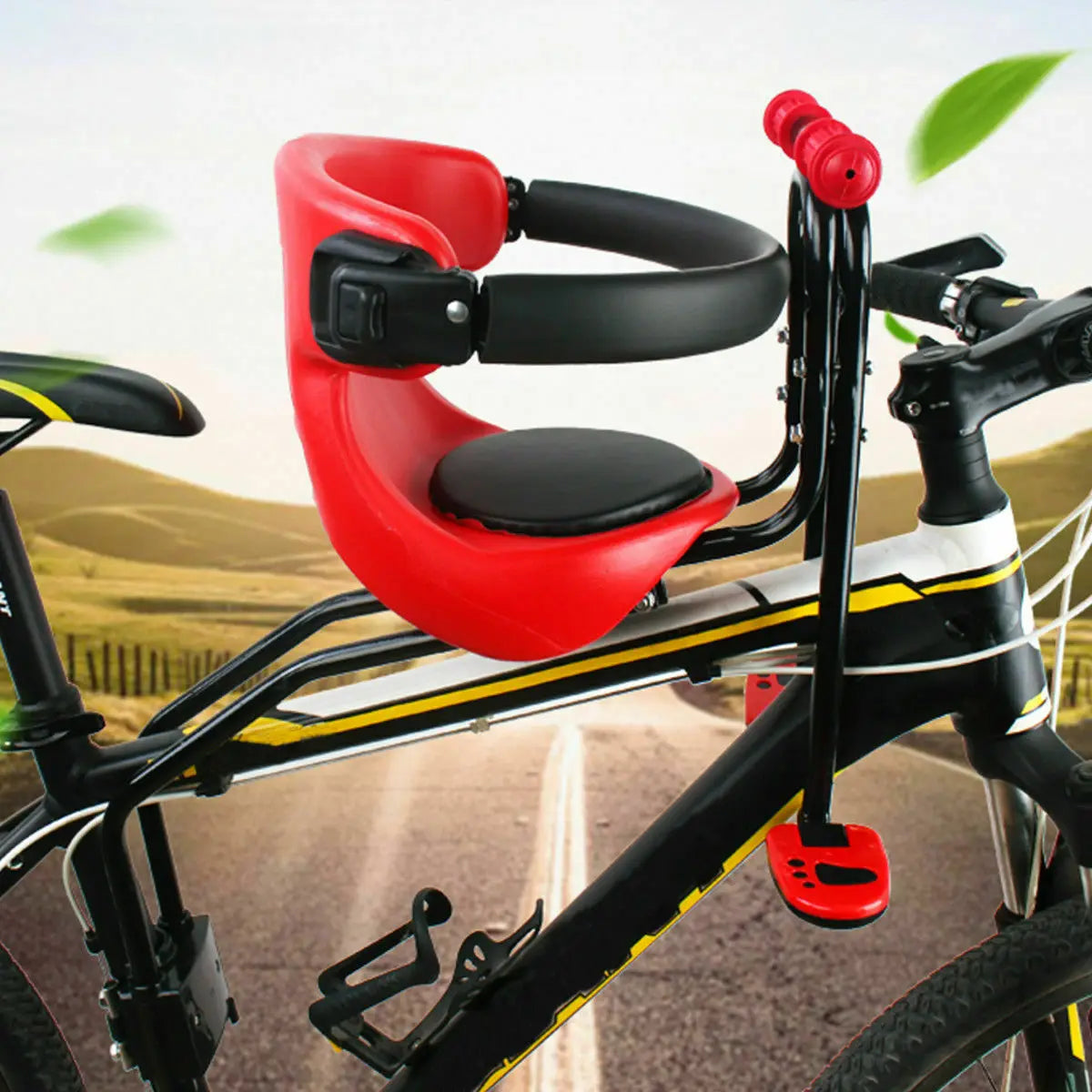 Siège enfant avant pour vélo tout-terrain - 8 mois à 4 ans
