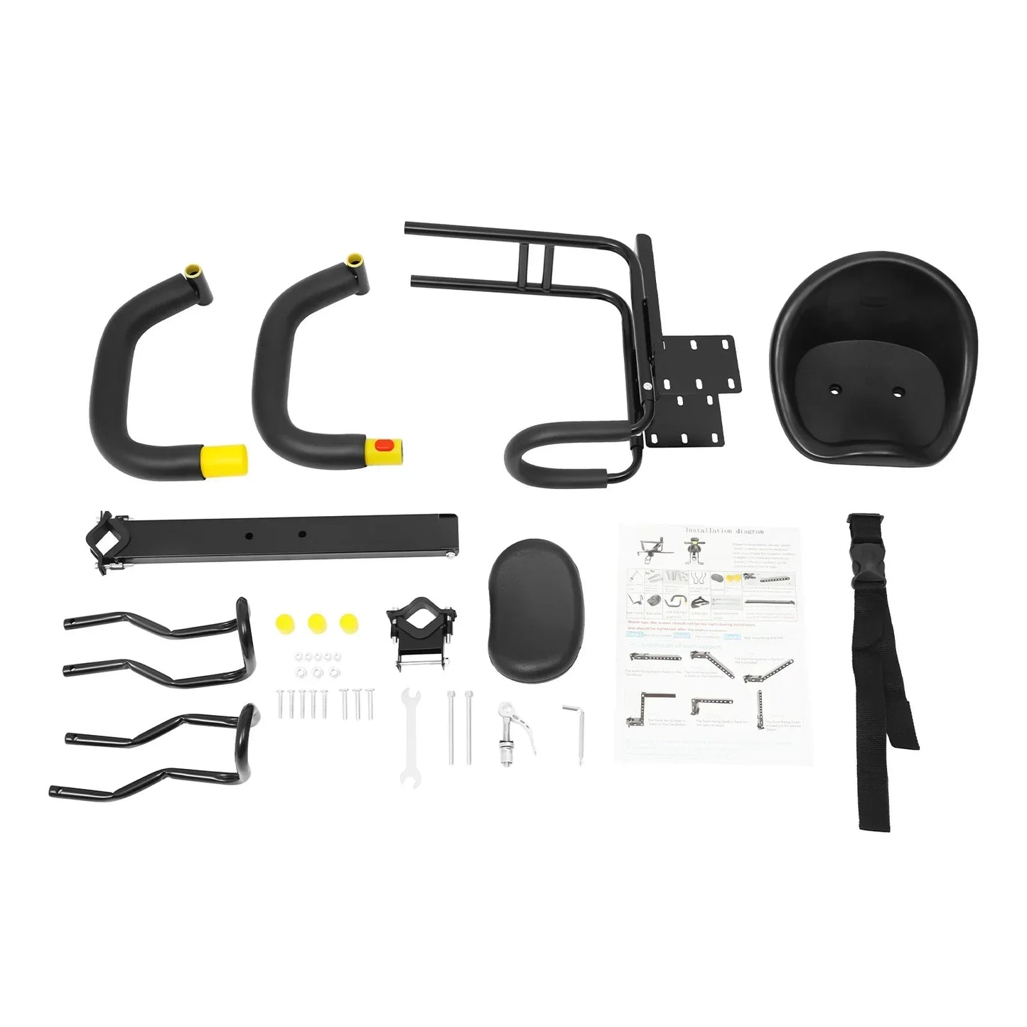 Siège vélo avant pour enfant (8 mois–6 ans)