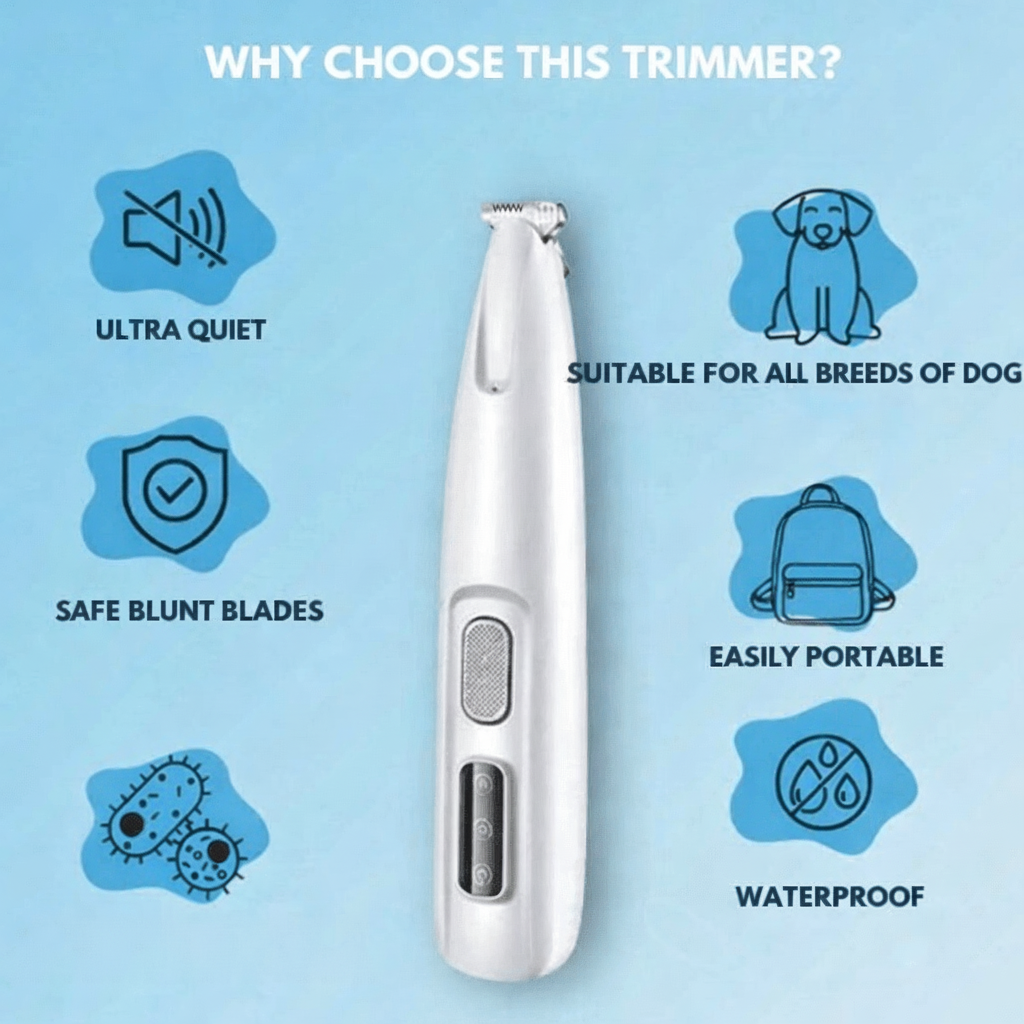 SILENTPET TRIMMER – Quiet Dog Clipper for Gentle Grooming