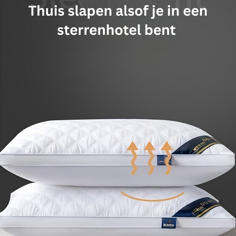 Sleep Comfort Set - 2 Hypoallergenic 3D Pillows for Hotel Quality Sleep