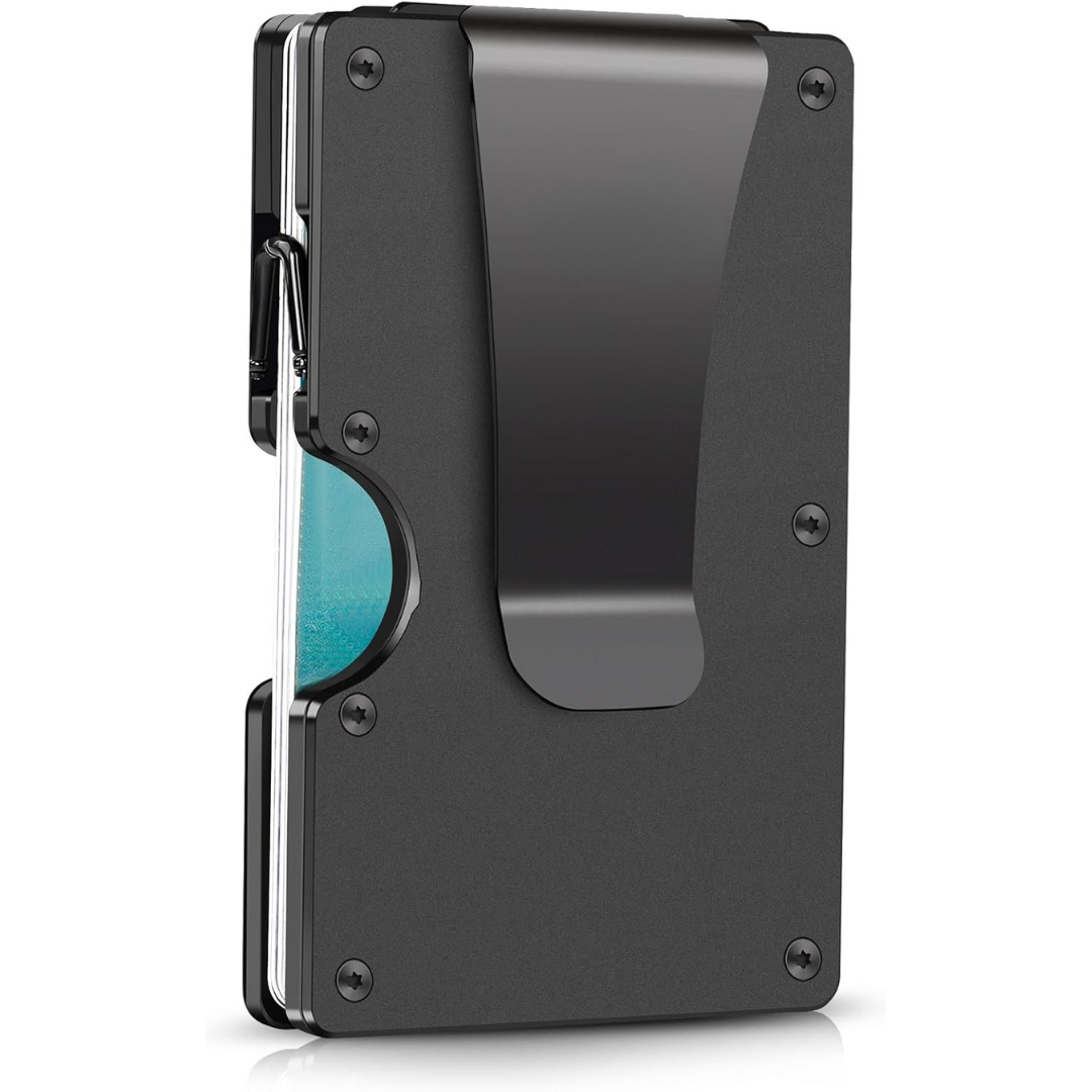 Slim RFID-Blocking Wallet made of Carbon Fiber with Money Clip - CarbonVault