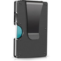 Cartera delgada con bloqueo RFID hecha de fibra de carbono con clip para billetes - CarbonVault