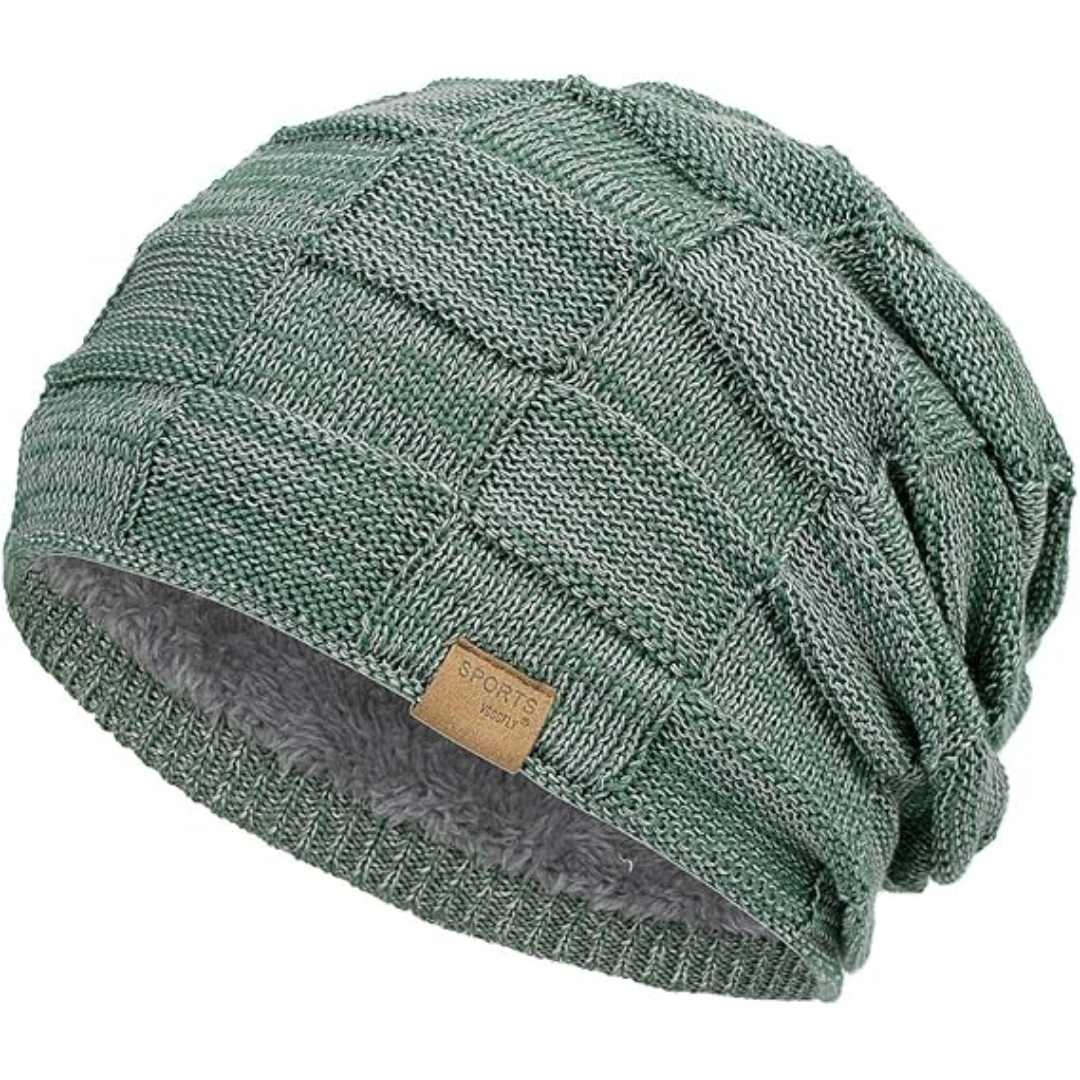Slouch Beanie – Warm Knitted Winter Hat - Luca