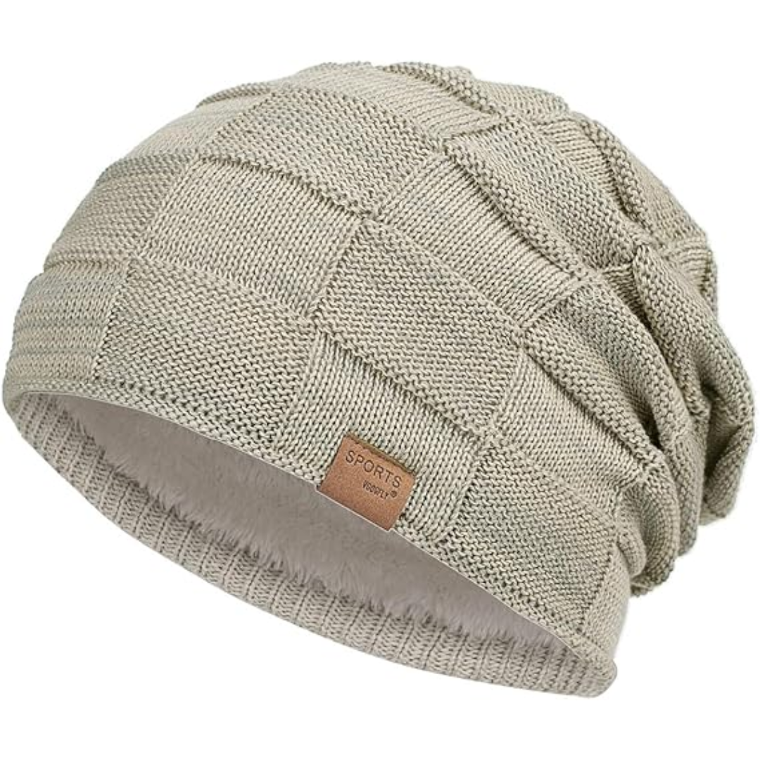 Slouch Beanie – Warm Knitted Winter Hat - Luca