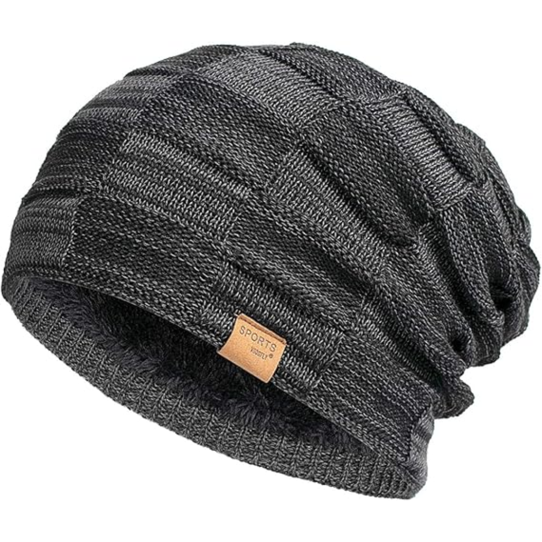 Slouch Beanie – Warm Knitted Winter Hat - Luca