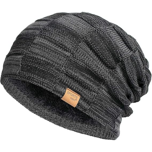 Slouch Beanie – Warm Knitted Winter Hat - Luca