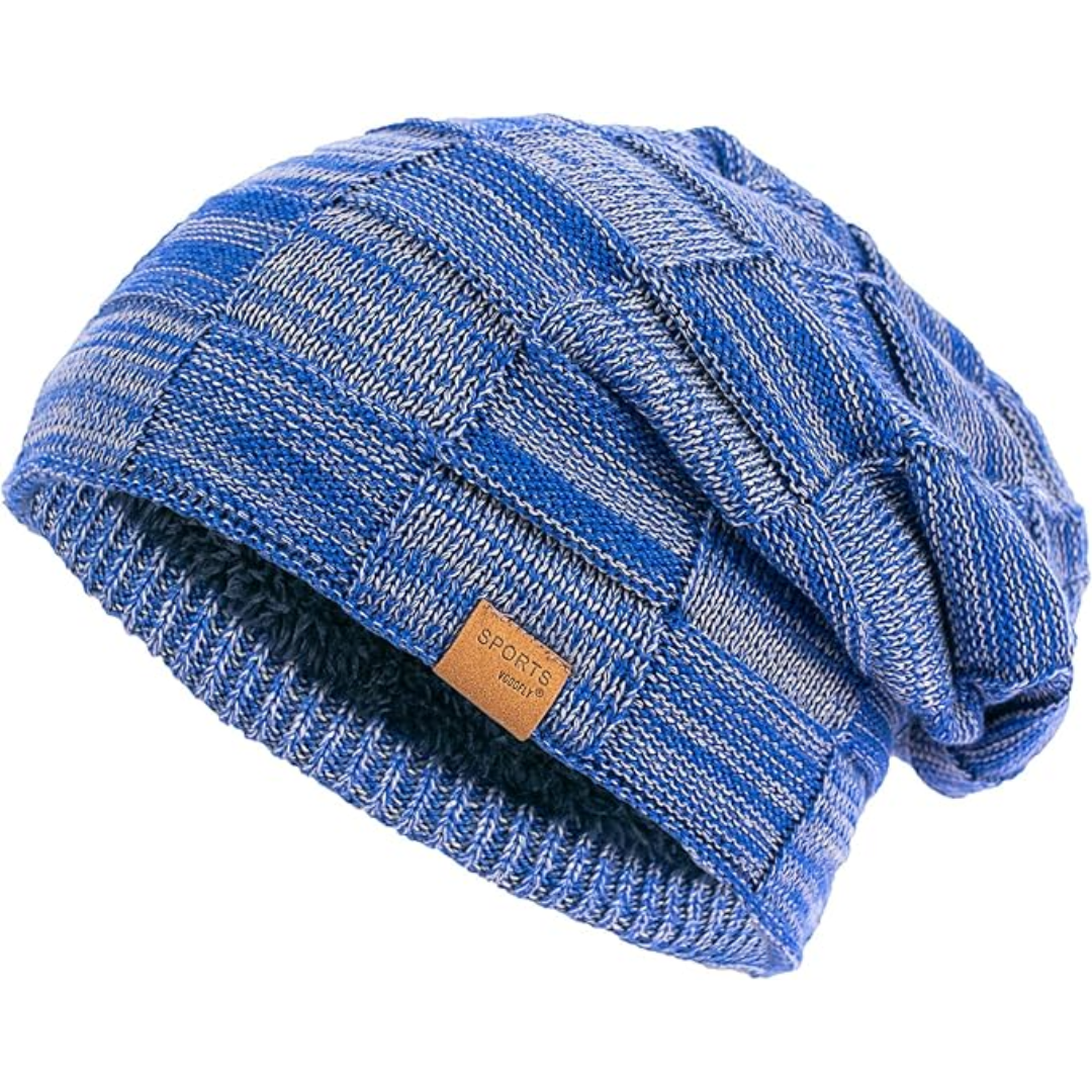 Slouch Beanie – Warm Knitted Winter Hat - Luca