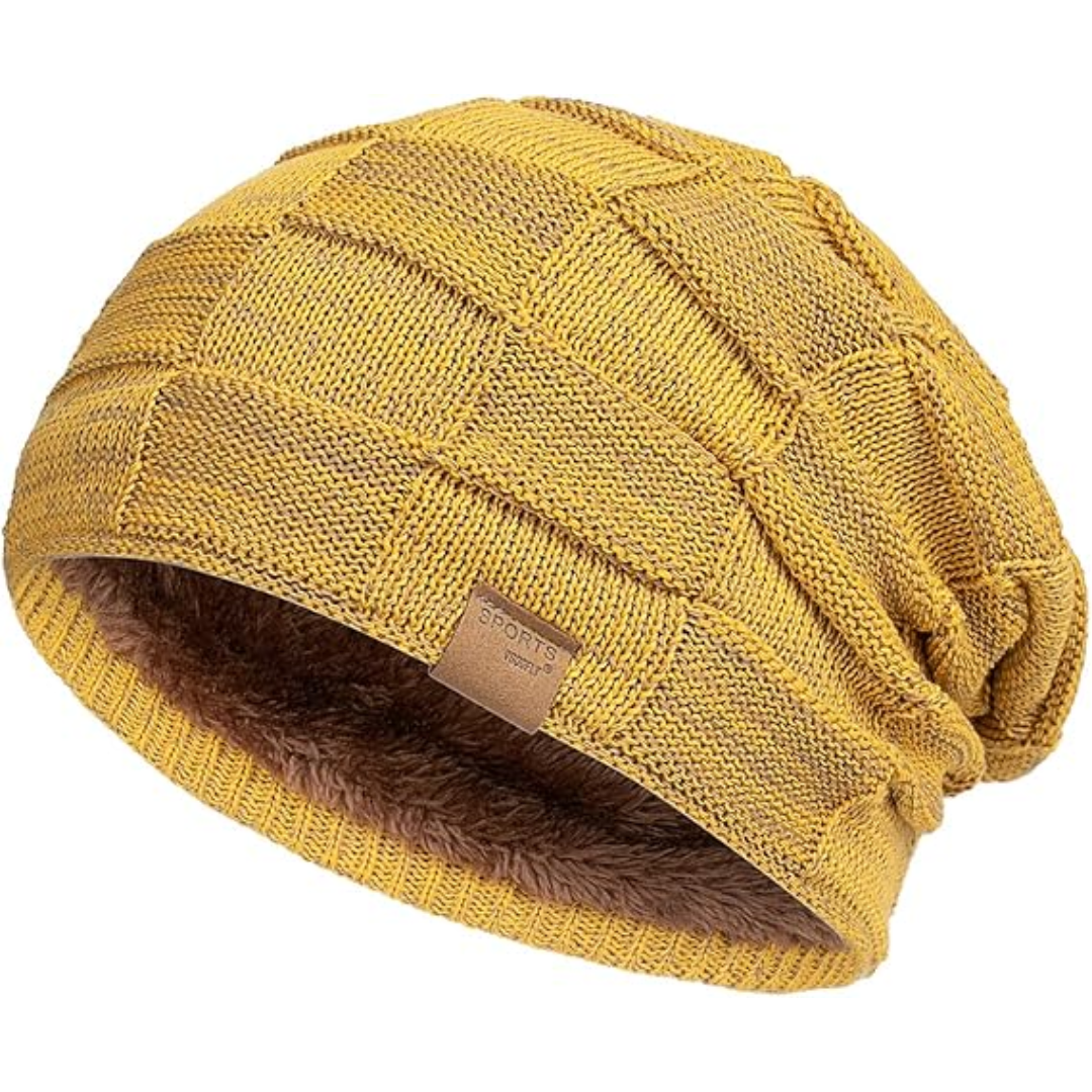 Slouch Beanie – Warm Knitted Winter Hat - Luca