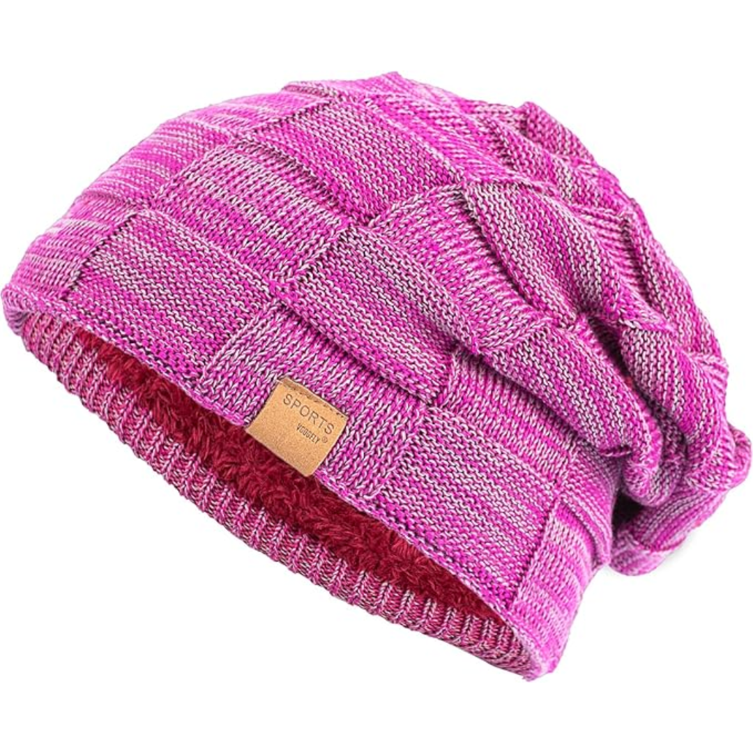Slouch Beanie – Warm Knitted Winter Hat - Luca