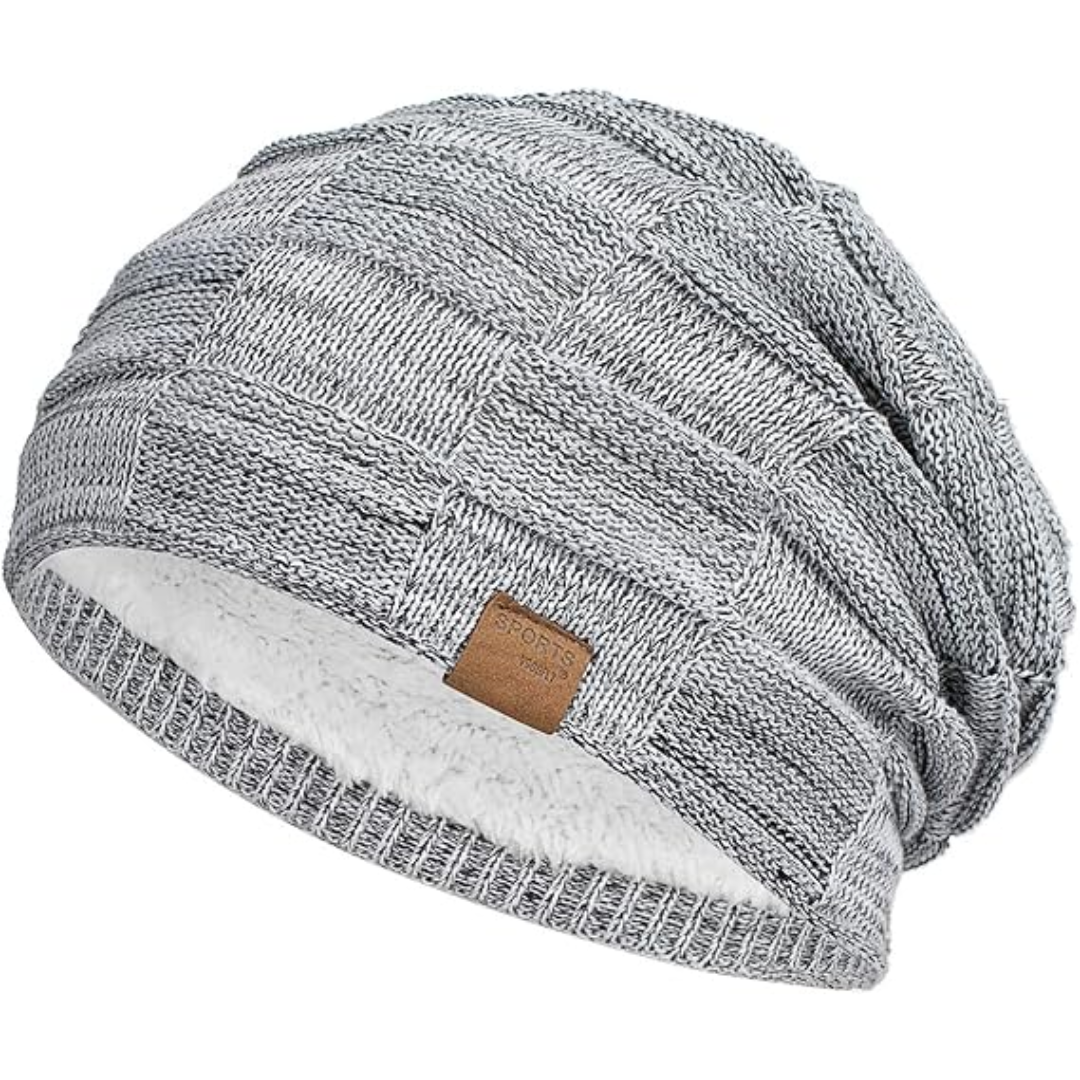 Slouch Beanie – Warm Knitted Winter Hat - Luca