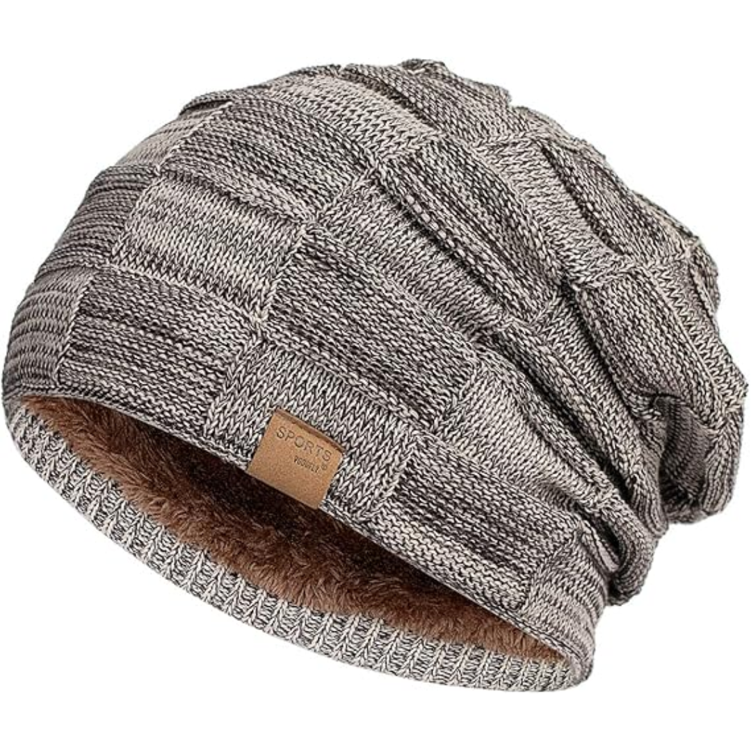 Slouch Beanie – Warm Knitted Winter Hat - Luca