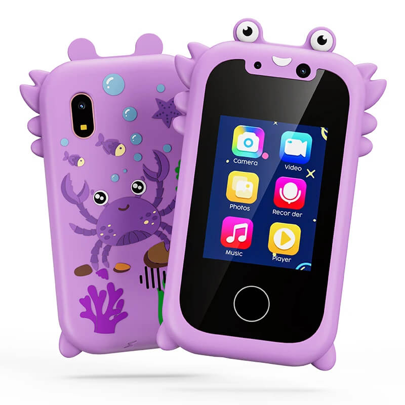 Smartphone enfant avec caméra HD, lecteur de musique et écran tactile – Apprentissage et divertissement
