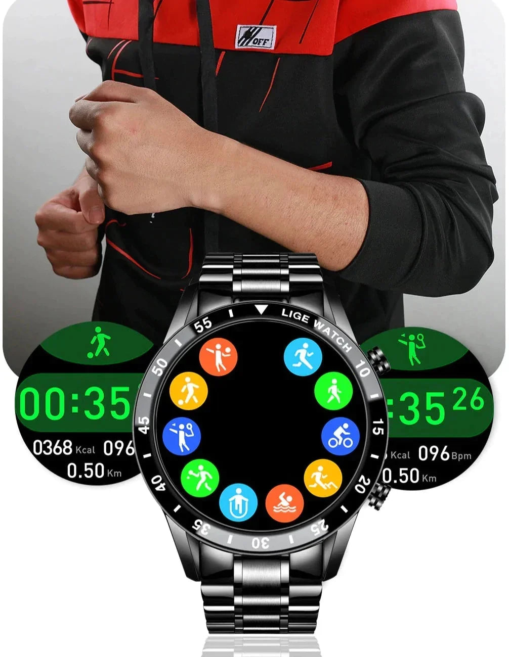 Smartwatch sportif élégant