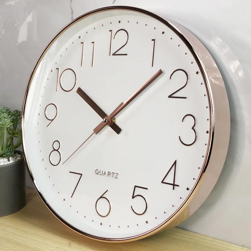 SMOOTHTIME – 12-inch silent, non-ticking wall clock for modern decor