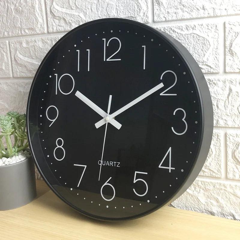 SMOOTHTIME – 12-inch silent, non-ticking wall clock for modern decor