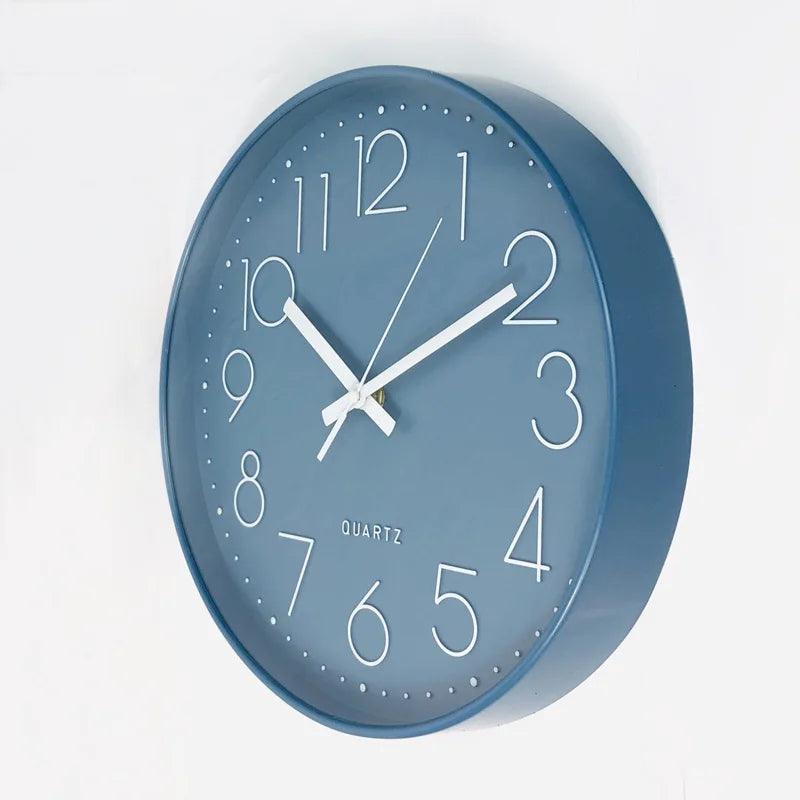 SMOOTHTIME – 12-inch silent, non-ticking wall clock for modern decor