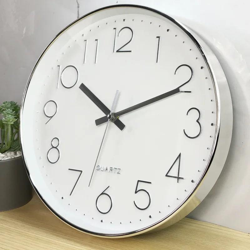 SMOOTHTIME – 12-inch silent, non-ticking wall clock for modern decor