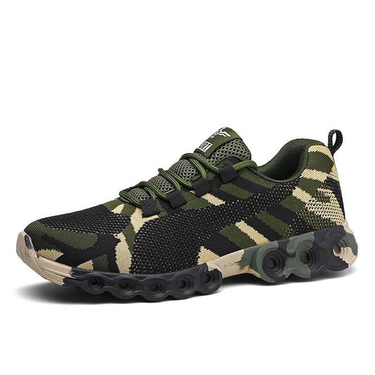 Sneakers respirantes à motif camouflage