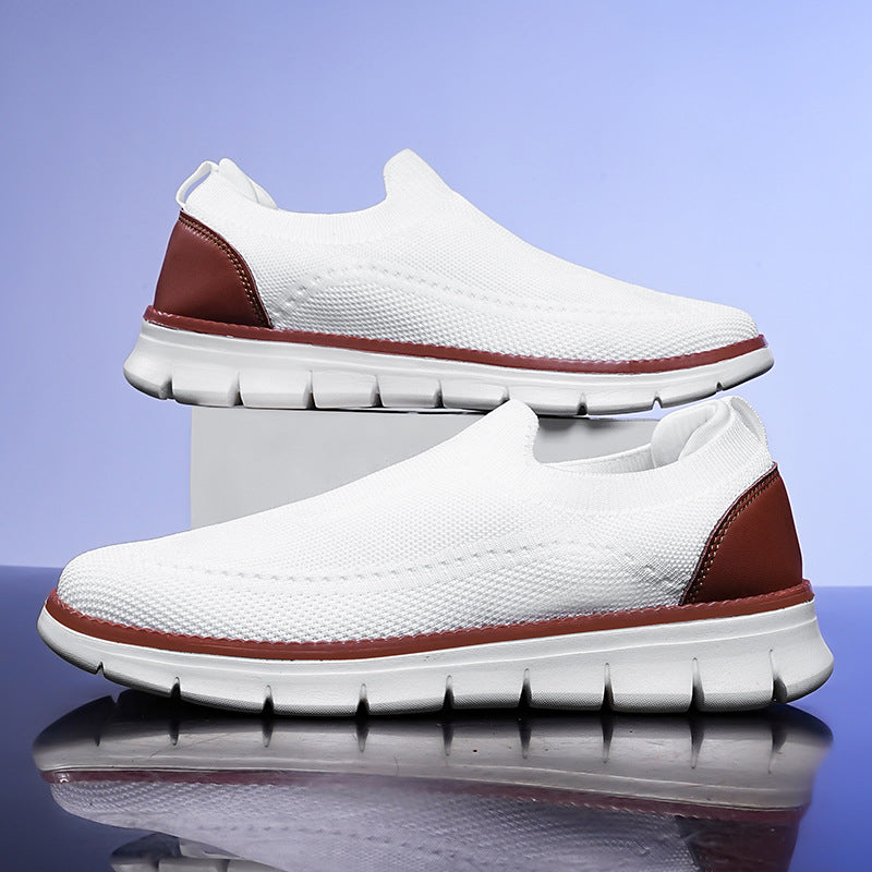 Sneakers slip-on tricotées pour homme