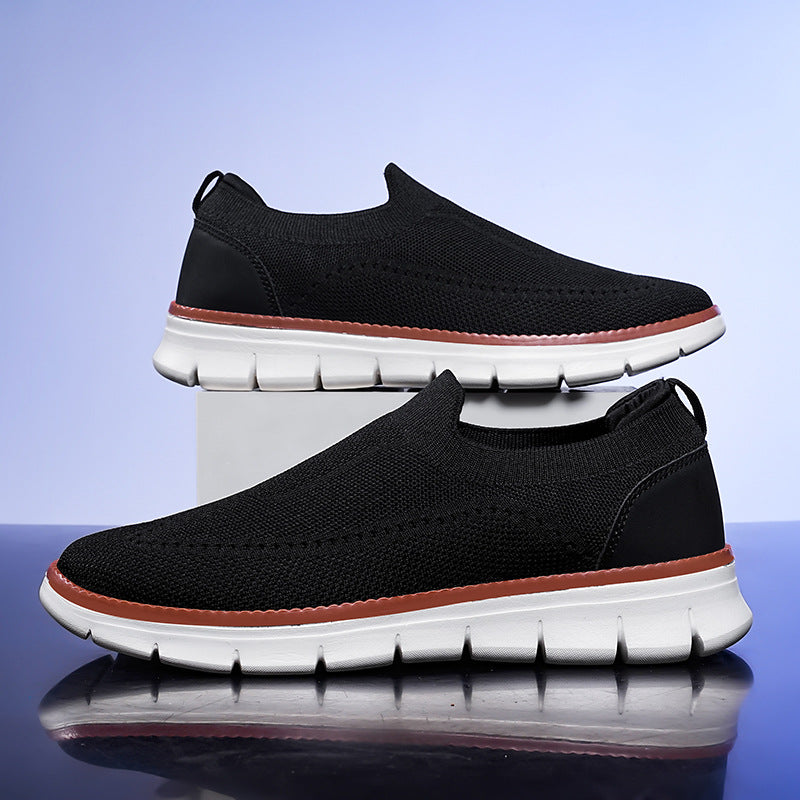 Sneakers slip-on tricotées pour homme