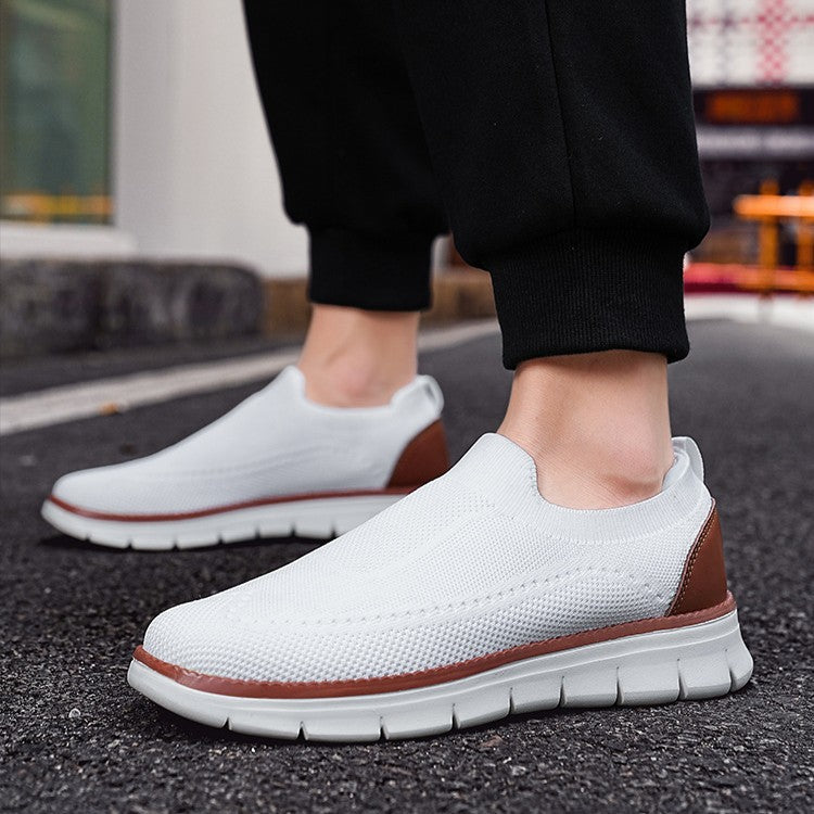 Sneakers slip-on tricotées pour homme