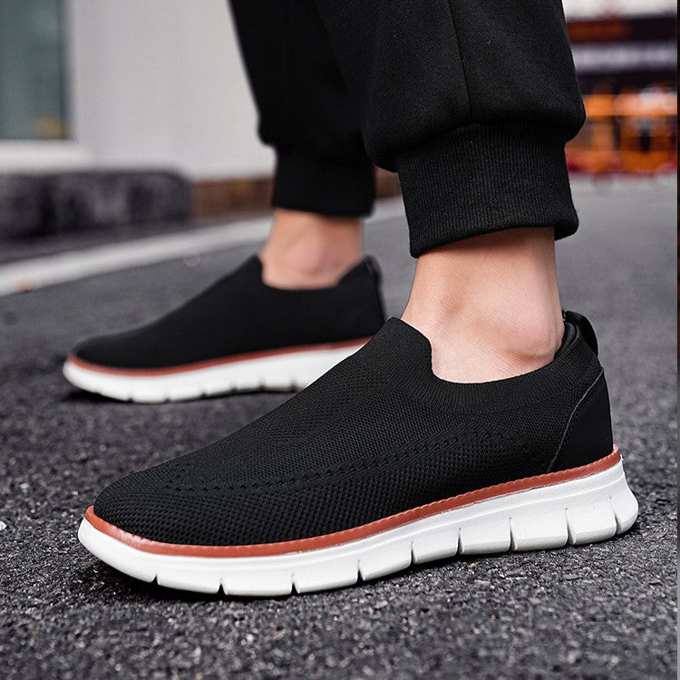 Sneakers slip-on tricotées pour homme