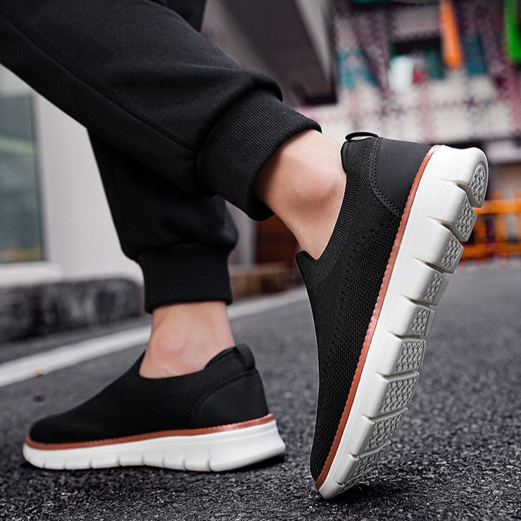Sneakers slip-on tricotées pour homme