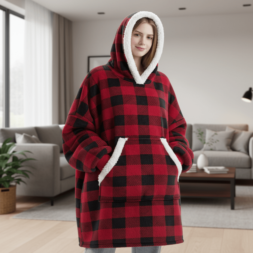 SNUGGOVA – Fleece Hoodie Blanket for Ultimate Comfort