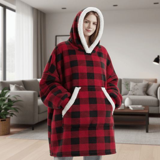 SNUGGOVA – Fleece Hoodie Blanket for Ultimate Comfort