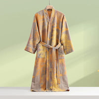 Peignoir en coton doux style kimono