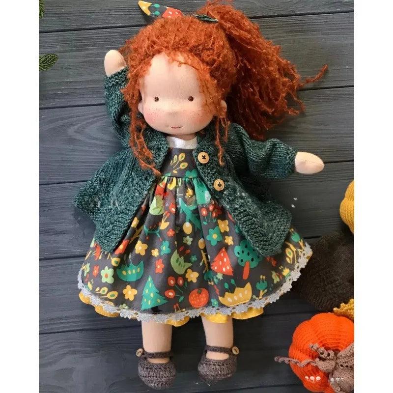 Soft Waldorf Doll Made of Fabric in a Charming Decorative Box