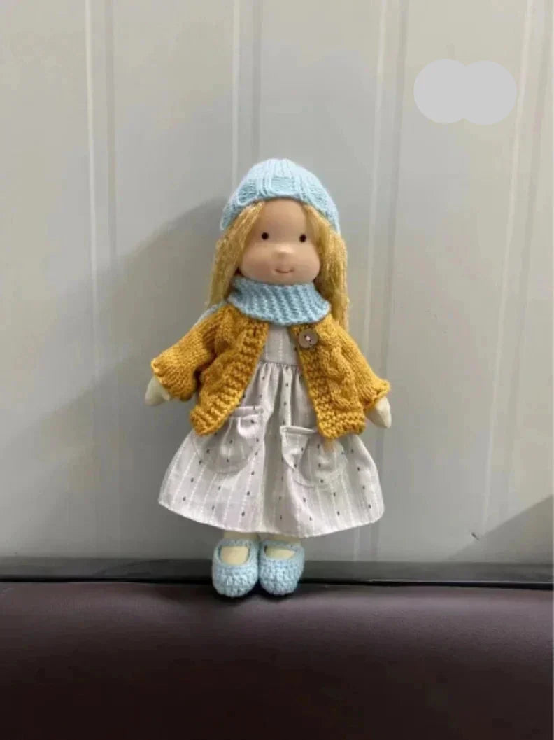 Soft Waldorf Doll Made of Fabric in a Charming Decorative Box