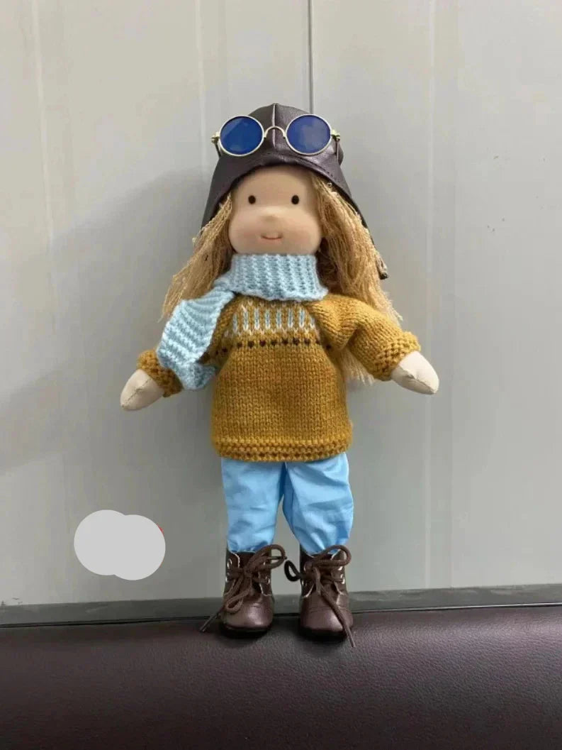 Soft Waldorf Doll Made of Fabric in a Charming Decorative Box