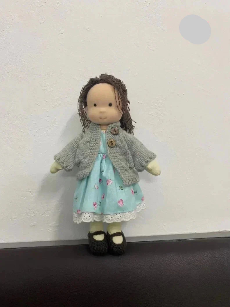 Soft Waldorf Doll Made of Fabric in a Charming Decorative Box