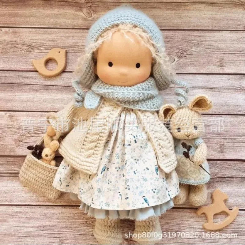Soft Waldorf Doll Made of Fabric in a Charming Decorative Box